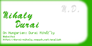 mihaly durai business card